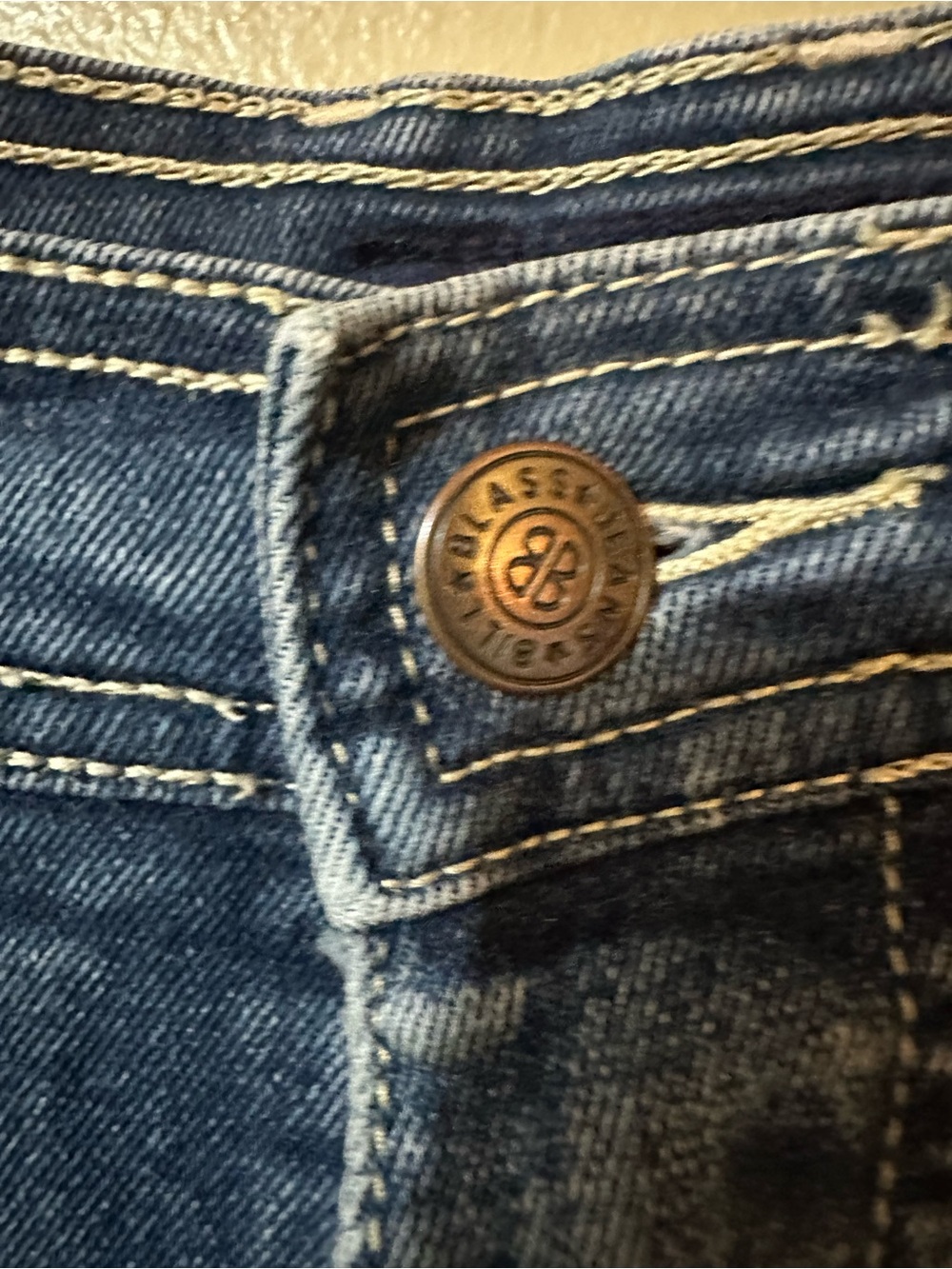 Bill Blass Jeans Womens 12P Petite Blue Denim Stretch Mom Jeans Classic Fit - Picture 3 of 5